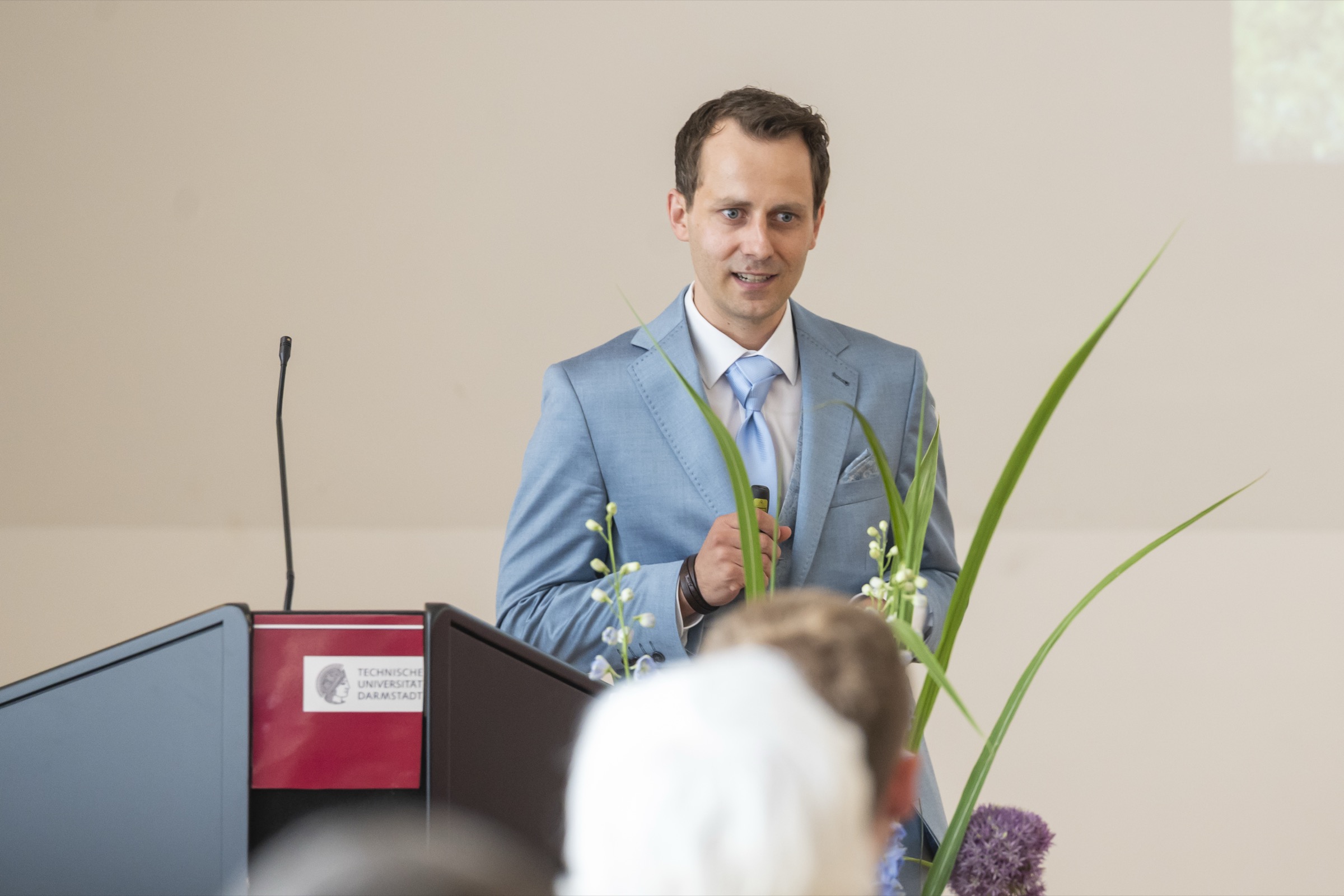 Prof. Dr.-Ing. Steven R. Lorenzen beim Vortrag – Kurt-Ruths-Preis